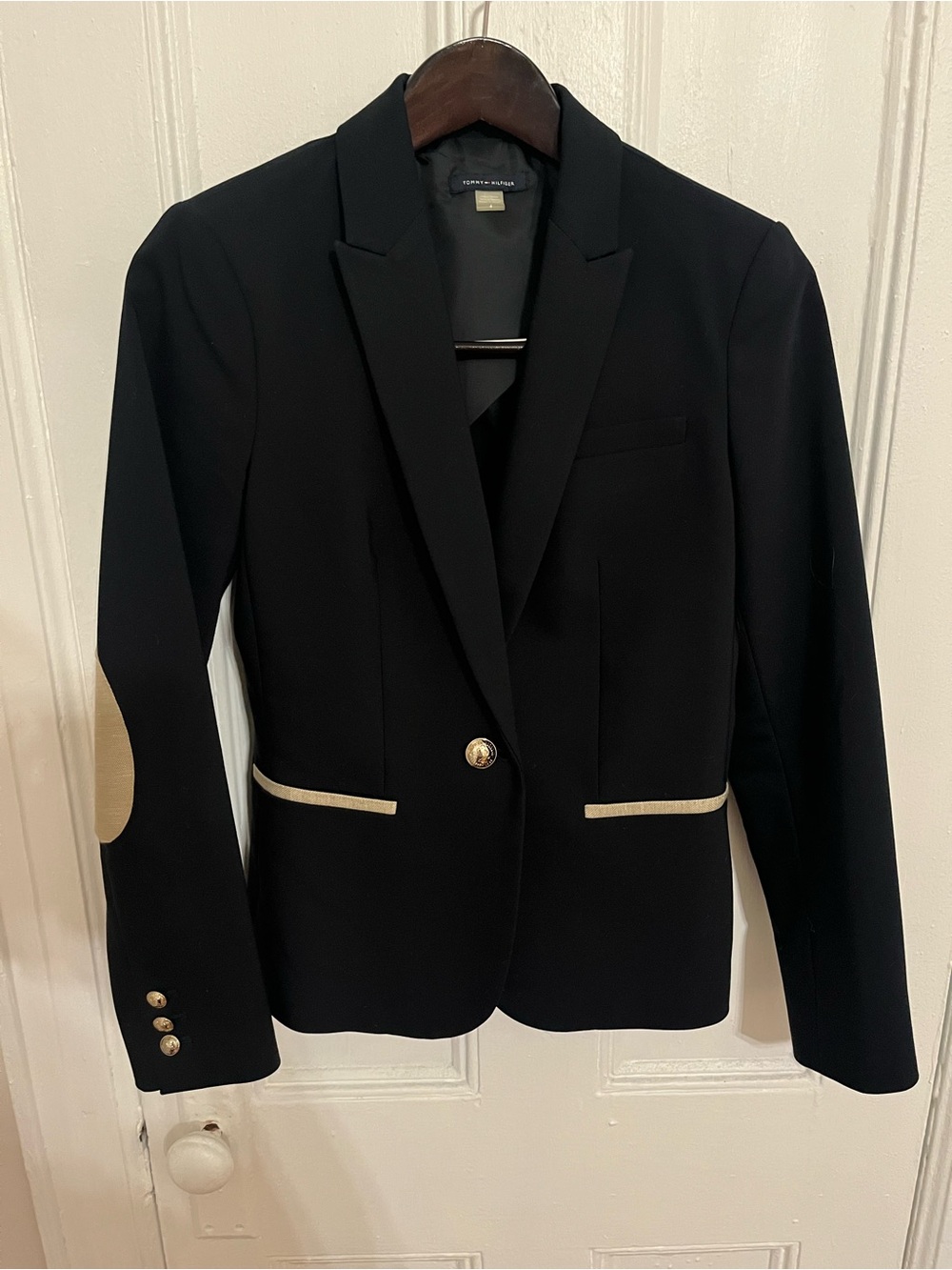 Tommy Hilfiger Black Blazer with Cream Trim